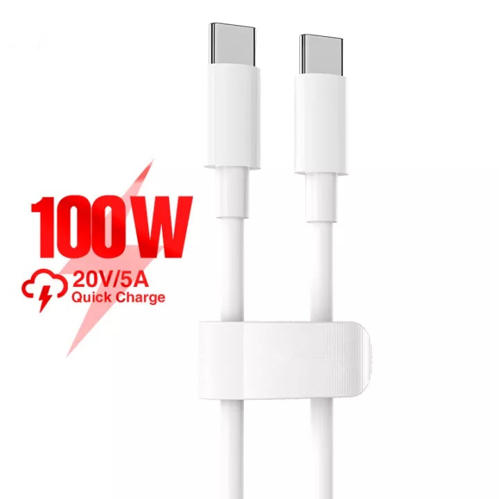 (100W) 5A USB-C to USB-C Fast Charging Data Cable (100W) 5A USB-C to USB-C Fast Charging Data Cable